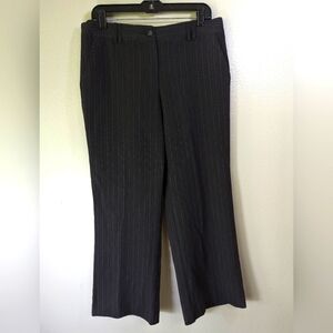 Counterparts women's dark gray with pink stripes size 14P dress pants
